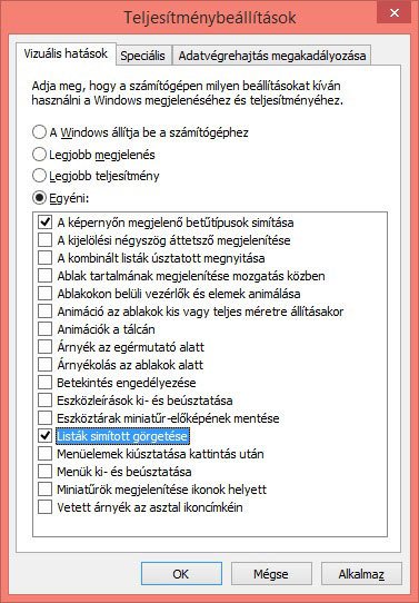grafikai beállítások